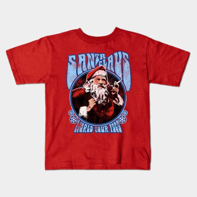 Smoking Santa Claus World Tour 1969 Vintage Woodstock Christmas Concert